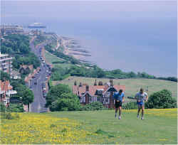 The start of the South Downs Way in Eastbourne - click for full size image (171 KB)