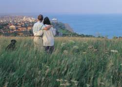 View over Eastbourne from the Downs